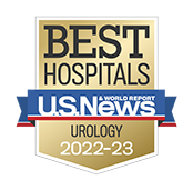 USNWR Badge - Best Hospitals Urology, 2022-2023
