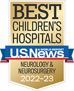 U.S. News & World Report pediatric neurology and neurosurgery badge