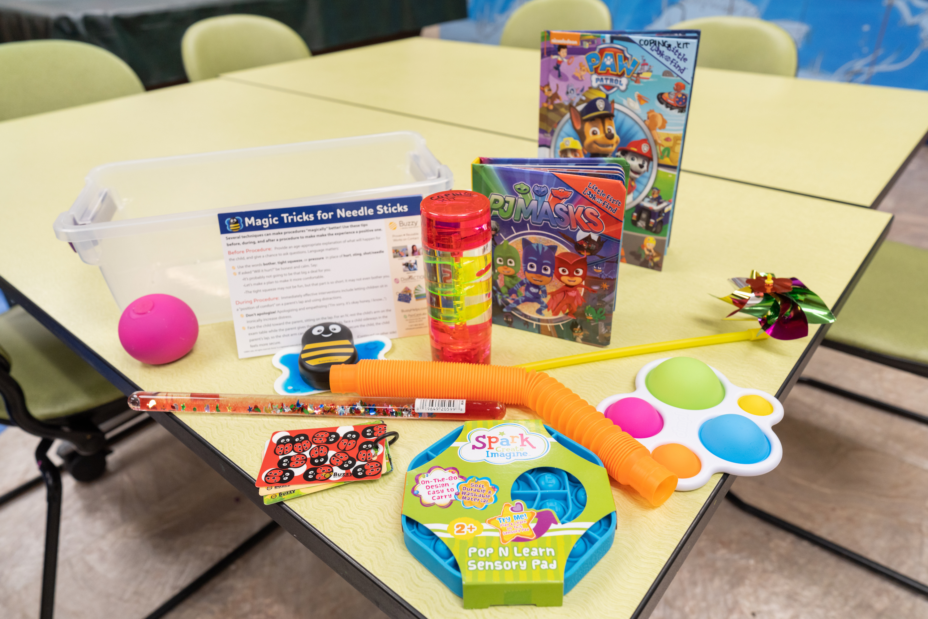 The coping kits for pediatric patients