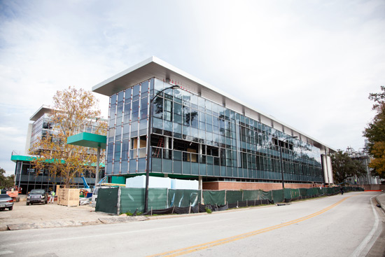 The Clinical Translational Research Building under construction.