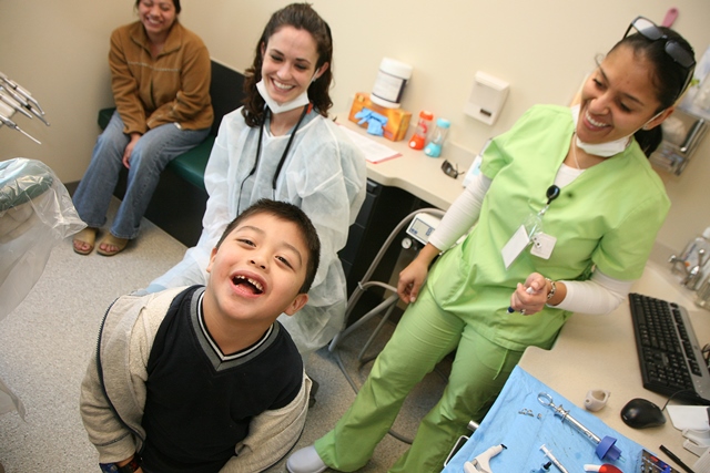 The College of Dentistry's NCEF Pediatric Dental Center in Naples is one of three college-owned centers that are part of the UF Statewide Network for Oral Health. Of the 14,888 patient visits completed at the NCEF center last year, more than 12,000 were for patients who live at or below 200 percent of federal poverty levels.