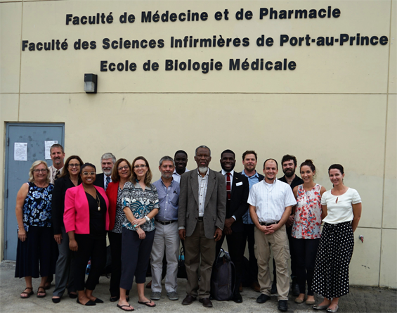 Faculty members from UF/EPI traveled to Port-au-Prince with UF students to attend the inaugural Water Summit at the State University of Haiti School of Medicine and Pharmacy.