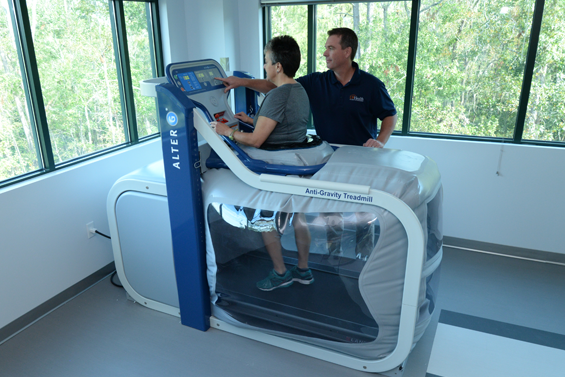 The two new therapy gyms are equipped with some of the latest rehabilitation technology available today.