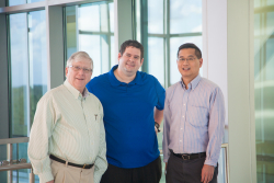George Drusano, M.D., Jürgen Bulitta, Ph.D., and Arnold Louie, M.D., are leading UF Heath’s efforts to attack a deadly bacterial “superbug”  