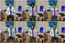 Using the VHA intervention, patients interact with a diverse group of virtual doctors in a digital replica of a UF Health exam room.