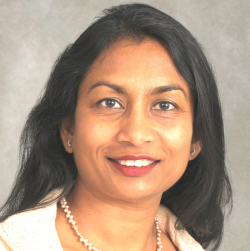 Sumita Bhaduri-McIntosh, M.D., Ph.D., is chief of pediatric infectious diseases in the UF College of Medicine’s department of pediatrics and an associate professor in the departments of pediatrics and molecular genetics and microbiology.