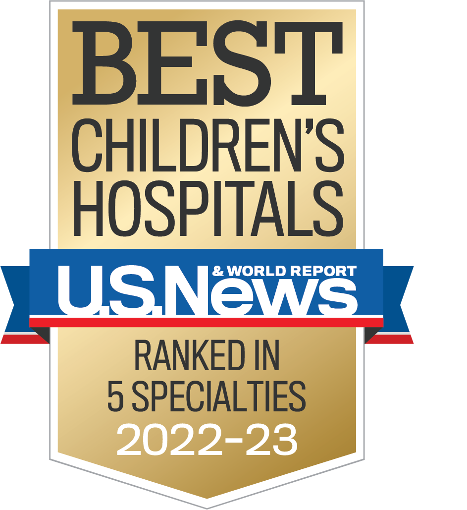 USNWR Best Children's Hospital badge