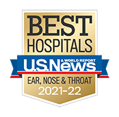 USNWR Badge - Best Hospitals ENT, 2021-2022
