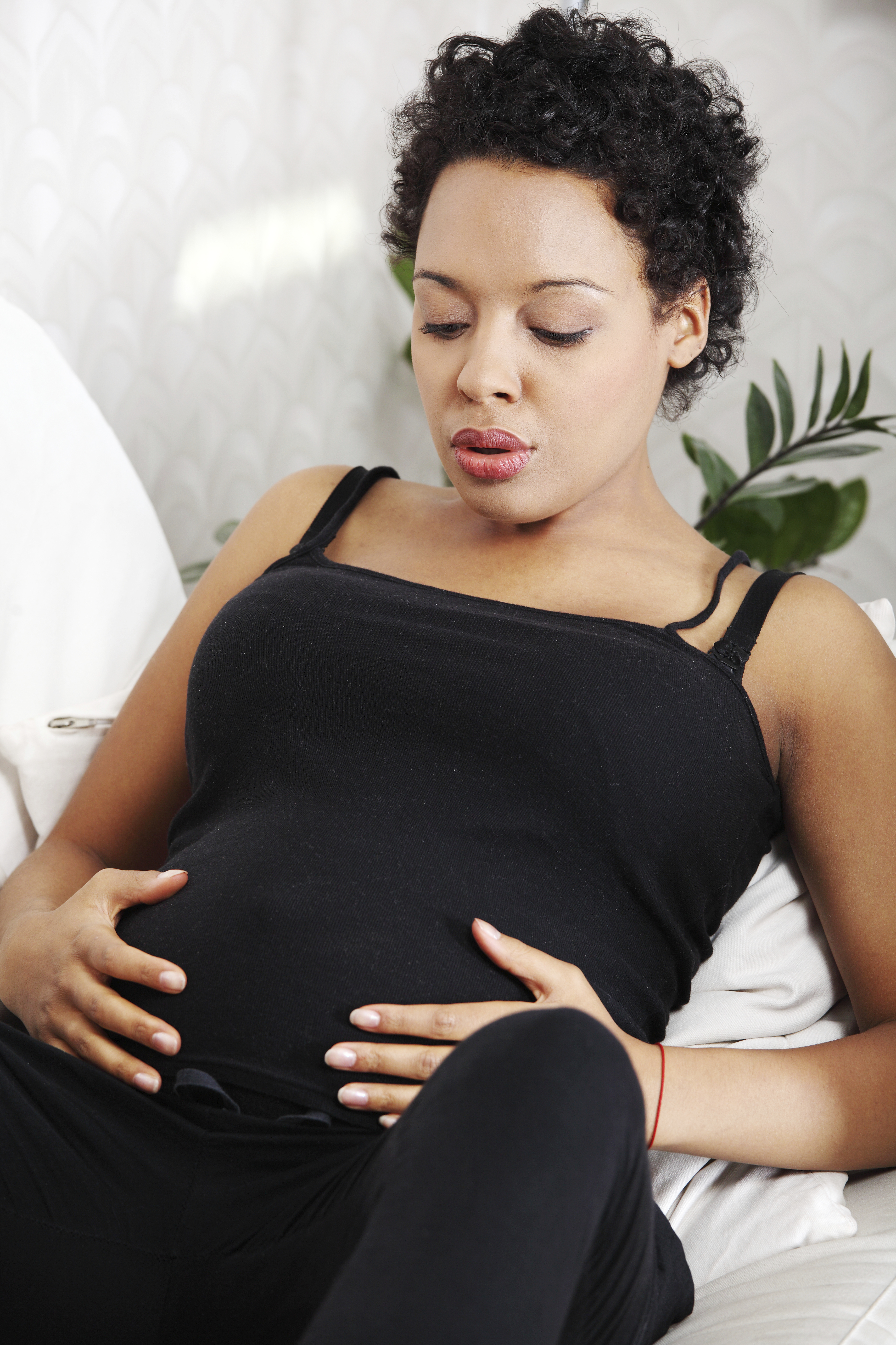Pregnant women breathing